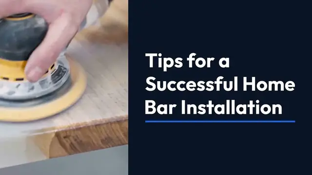 Video thumbnail for DIY Home Bar Installation Tips