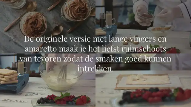 Video thumbnail for Luchtige tiramisu mousse