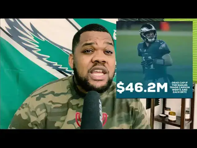'Video thumbnail for Lord Brunson: eagles' wentz & ertz's dead cap impact, plus ben simmons' future'
