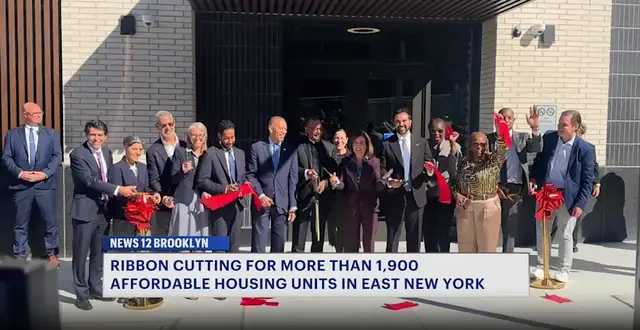 Video thumbnail for Nearly 400 new affordable housing units unveiled in East New York