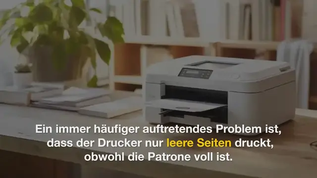 Video thumbnail for Drucker druckt nur leere Seiten trotz voller Patrone – Lösungen