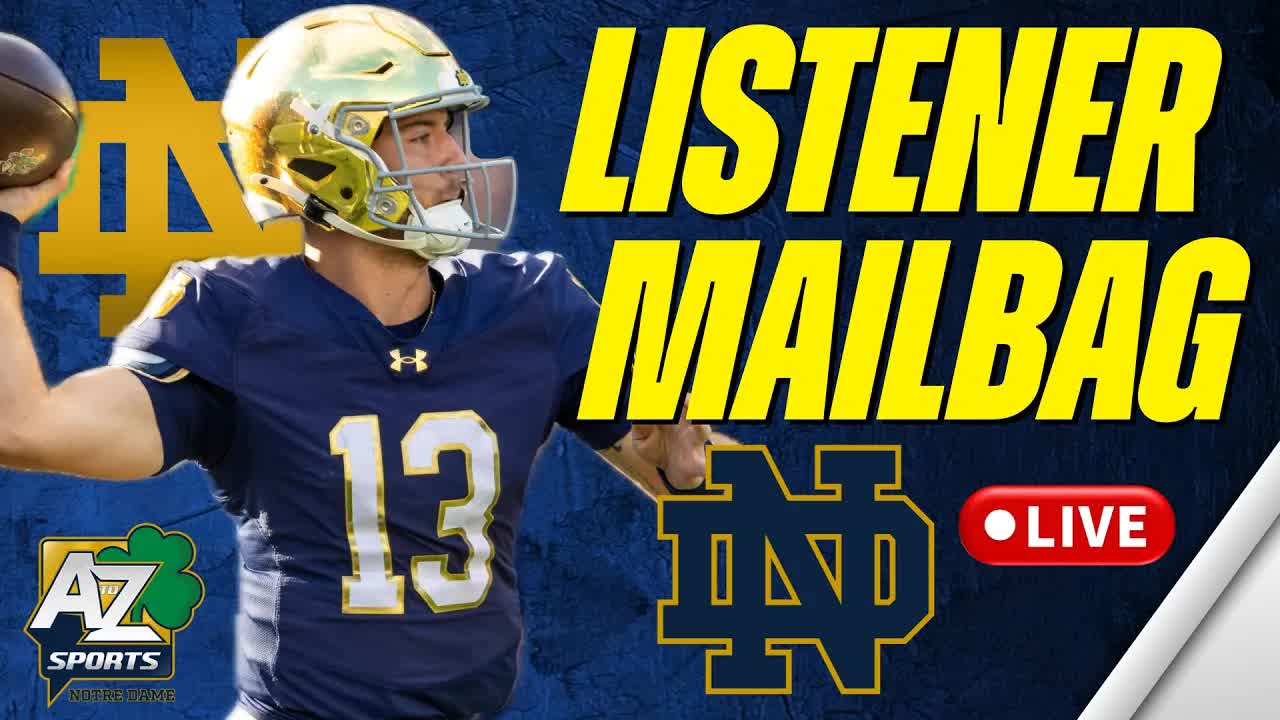 Video thumbnail for notre dame fighting irish - a to z sports: notre dame football mailbag: offense, 2026 preview, nfl draft prospects