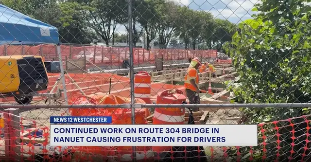 Video thumbnail for Route 304 bridge construction project delays frustrate drivers