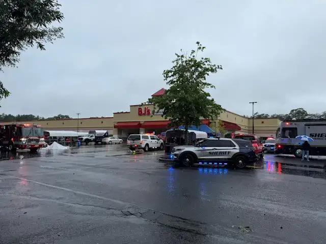Video thumbnail for No injuries reported after roof collapses at BJ's Wholesale Club in Ocean Township