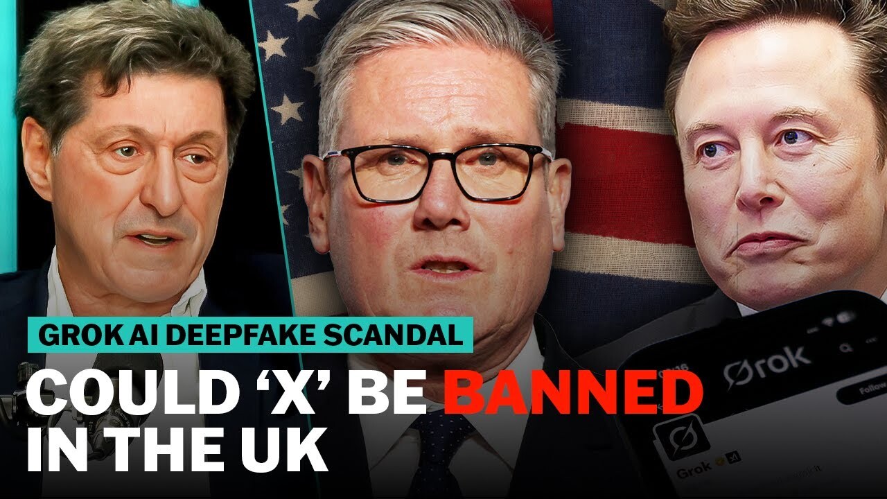 Video thumbnail for Will Starmer have the guts to punish Musk for his undressing app? | The News Agents