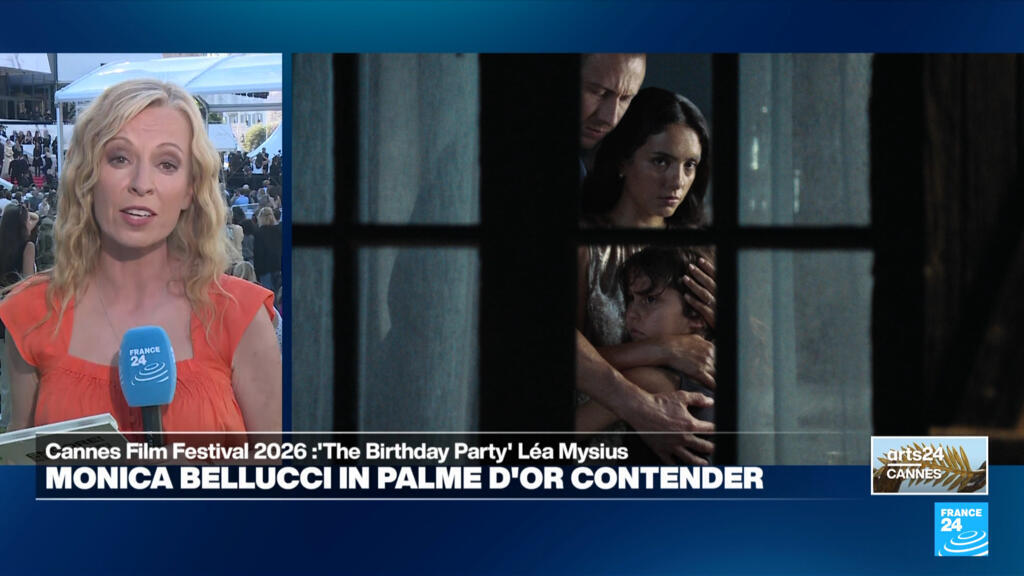 Video thumbnail for Monica Bellucci returns to Cannes for dark thriller 'The Birthday Party'