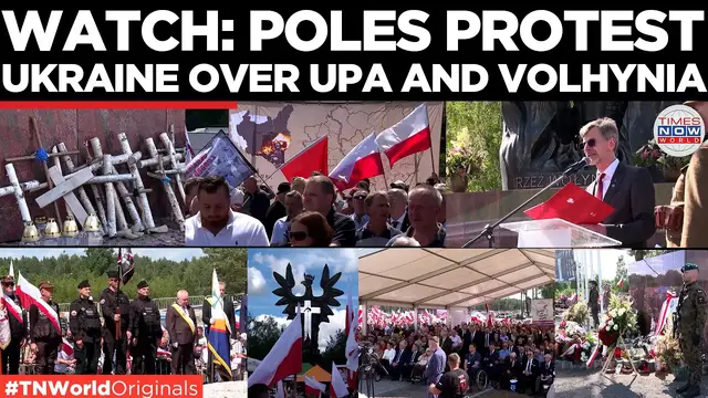Video thumbnail for ANTI-UKRAINE PROTEST: Poland Slams Zelensky's 'Cult of War Criminals' | Times Now World