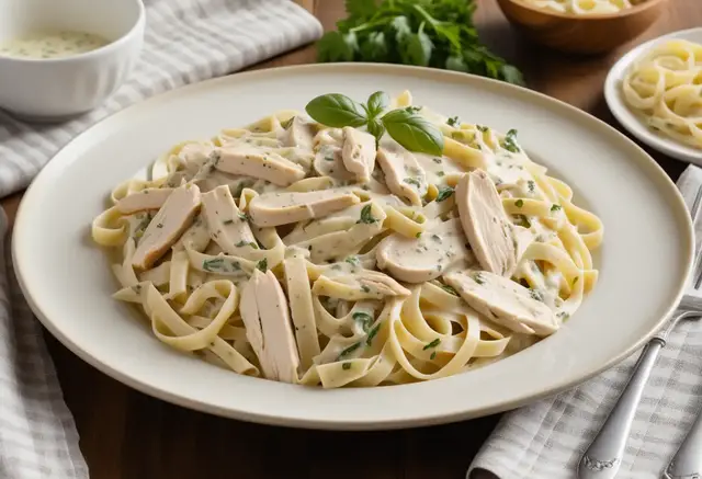 Video thumbnail for Creamy Chicken Fettuccine Alfredo