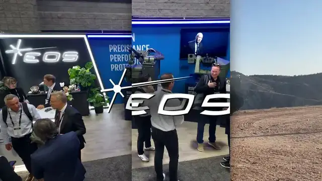 Video thumbnail for EOS Defense Systems Prepares to Build Slinger Counter-Drone Systems