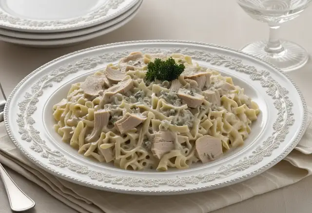 Video thumbnail for Creamy Turkey Tetrazzini