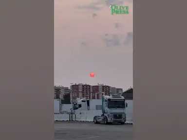 'Video thumbnail for Striking red sunset hits Andalucia'