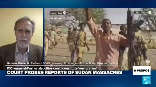 'Video thumbnail for Violence in Sudan's El-Fasher could be war crimes, says International Criminal Court'