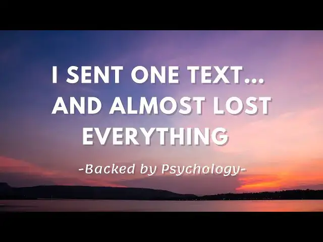 'Video thumbnail for I Messed Up One Message—Here’s How I Fixed It'
