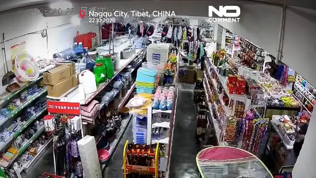 Video thumbnail for China: Panic as 7.0-magnitude earthquake rocks Tibet