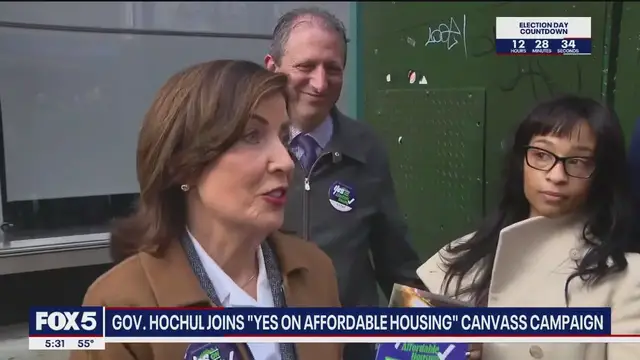 'Video thumbnail for Gov. Hochul urges New Yorkers to vote ‘yes’ on affordable housing measures'