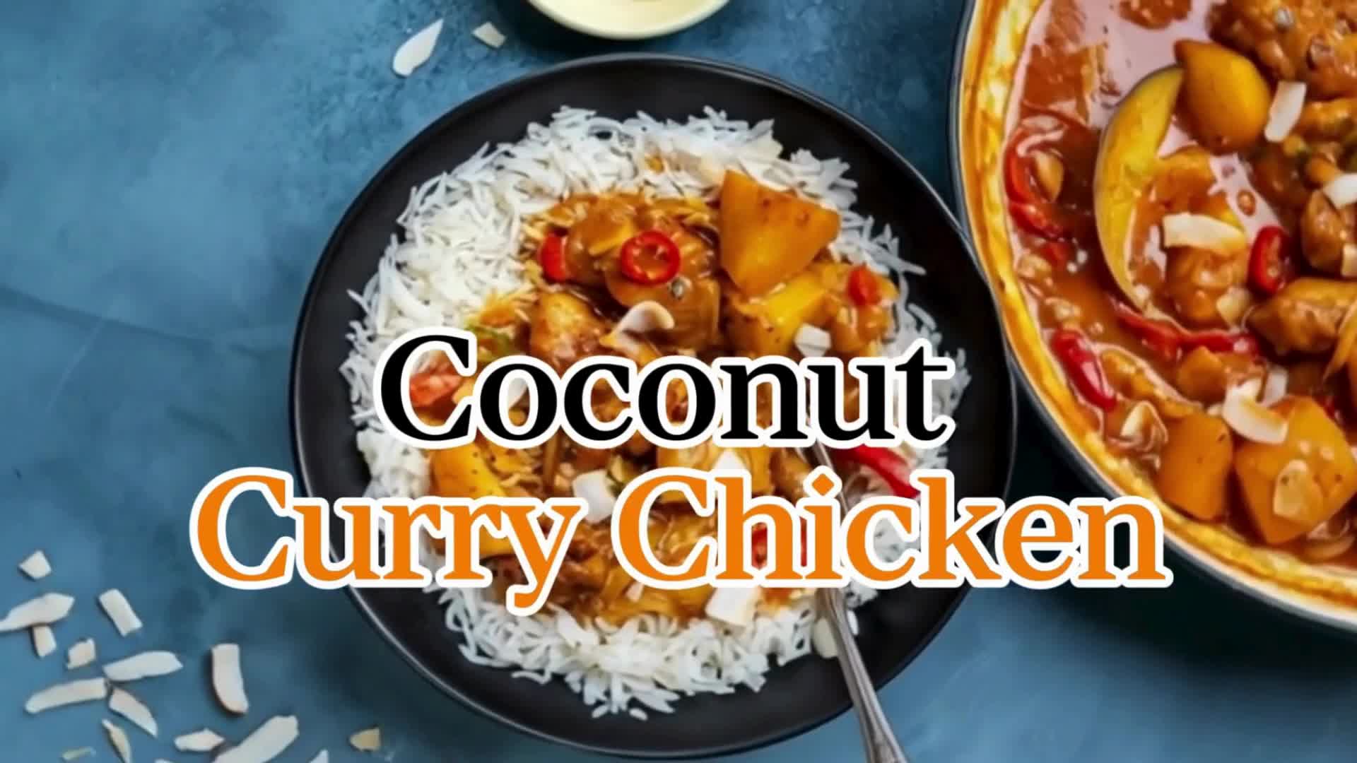 Video thumbnail for Creamy Coconut Curry Chicken 🥥🔥 | Easy One-Pan Dinner Recipe