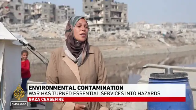 'Video thumbnail for Environmental contamination: War has turned essential services into hazards'