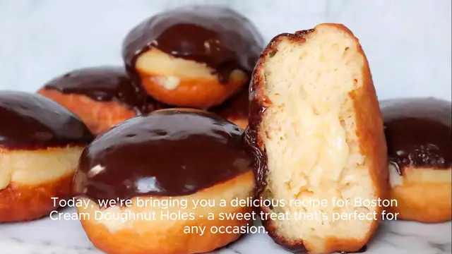 Video thumbnail for Boston Cream Doughnut Holes recipe