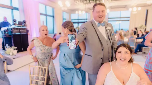 Video thumbnail for Bride Stunned When Sister Goes Into Labor On Wedding Day And Names Baby After Her