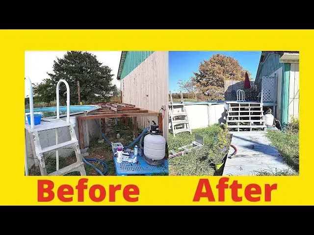 Video thumbnail for Using Recycled Materials to build an Above Ground Pool Deck