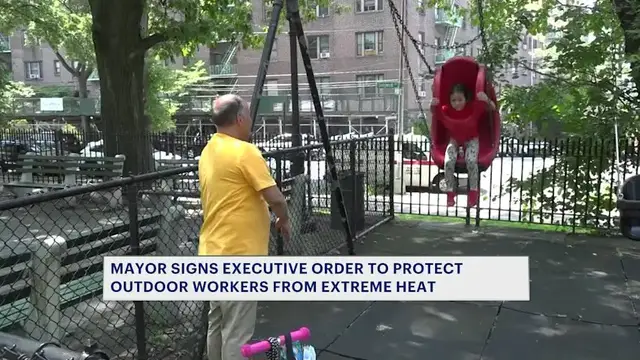 Video thumbnail for Mayor Mamdani signs Executive Order to protect outdoor workers in extreme heat
