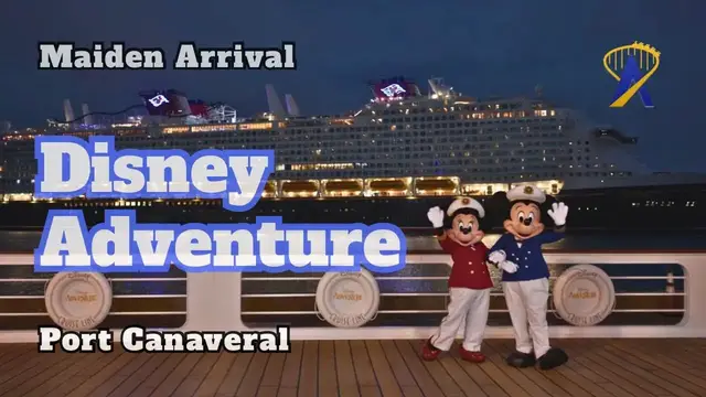 Video thumbnail for Disney Adventure Cruise Ship arrives at Port Canaveral