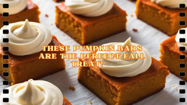 Video thumbnail for Pumpkin Bars with Cream Cheese Frosting