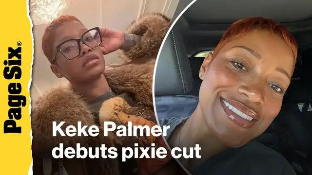 'Video thumbnail for Keke Palmer debuts pixie cut ahead of 32nd birthday'