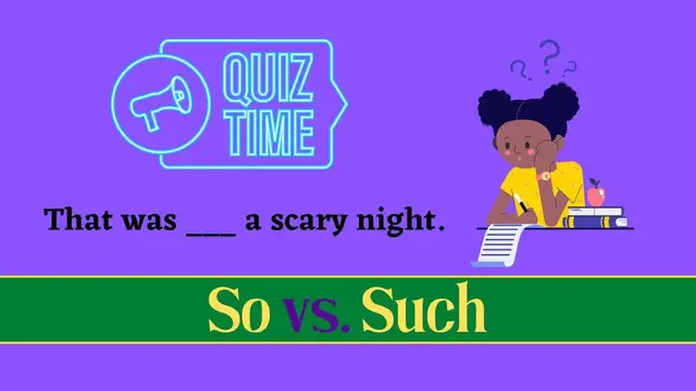 Video thumbnail for Quiz || So vs Such || 10 Questions || Intermediate Level
