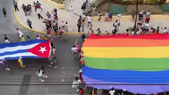 Video thumbnail for Cuba celebrates annual Pride with march in Havana