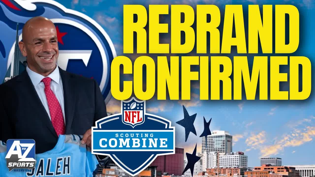 Video thumbnail for A to Z Sports Nashville: Titans Rebrand Confirmed! NFL Combine & Robert Saleh's Debut