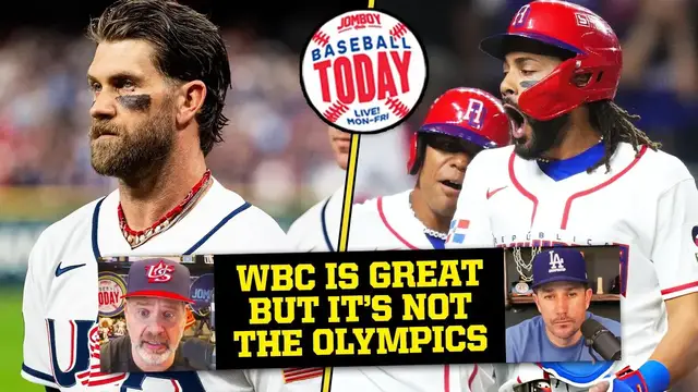Video thumbnail for Bryce Harper says the WBC is great but it's not the olympics... | Baseball Today
