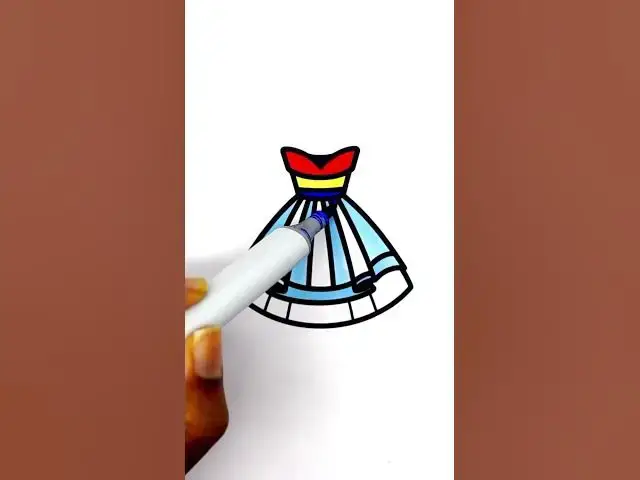 Video thumbnail for Dress coloring  #coloringforrelaxation #relaxingcoloring #satisfying pages #coloringforgrownups