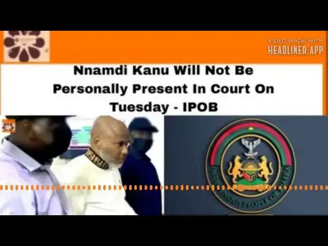 Video thumbnail for Nnamdi Kanu Will Not Be Personally Present In Court On Tuesday - IPOB ~ OsazuwaAkonedo