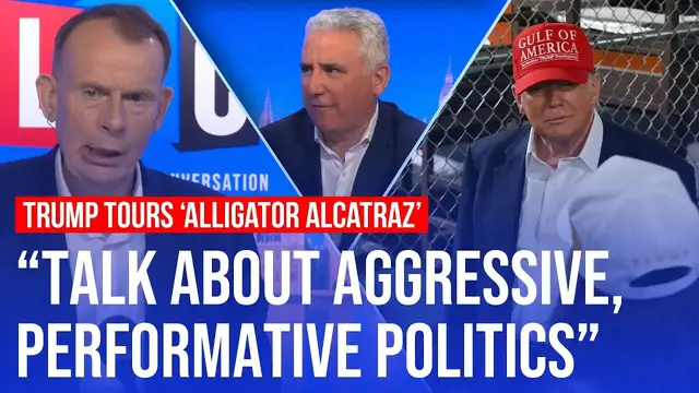 Video thumbnail for Alligator Alcatraz: Donald Trump tours migration detention centre | LBC