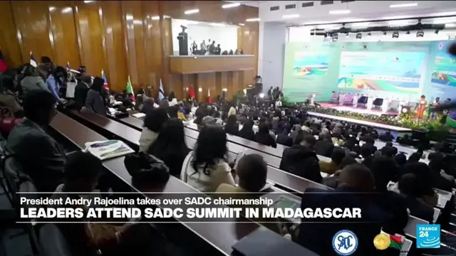 'Video thumbnail for Southern African leaders meet in Madagascar for SADC summit'