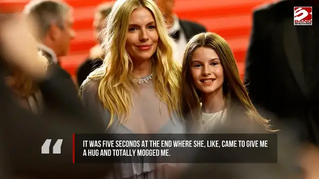 Video thumbnail for Sienna Miller opens up about daughter's viral red carpet appearance