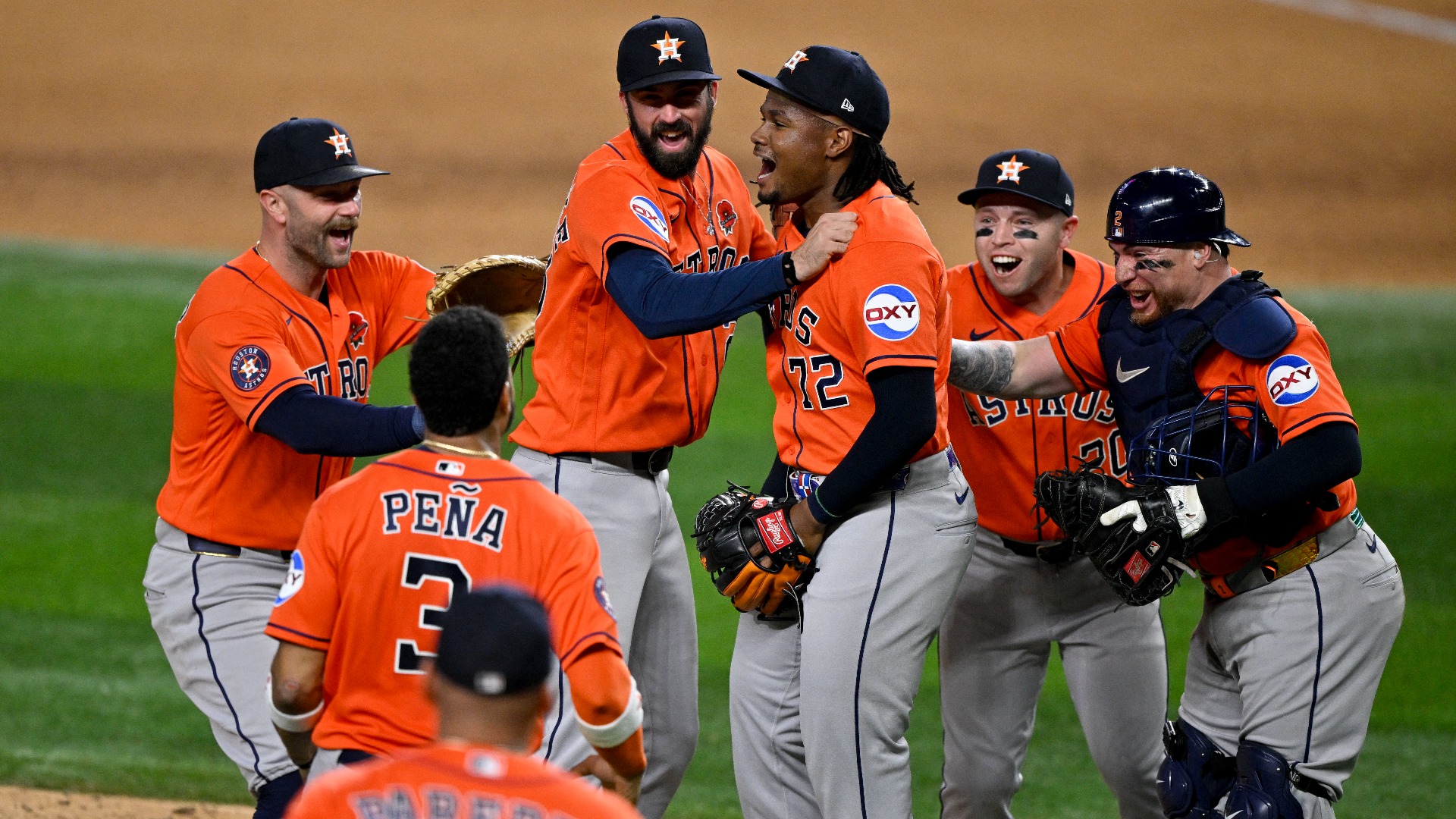 Video thumbnail for Houston Astros Achieve Combined No-Hitter Against Texas Rangers