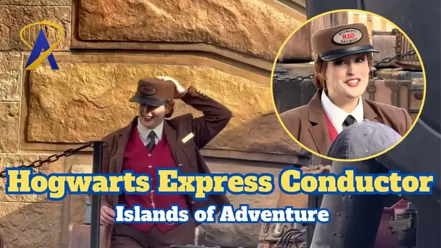 Video thumbnail for Hogwarts Express Conductor Prepares For The Day - Hogsmeade, Islands of Adventure