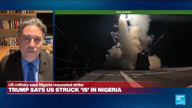 Video thumbnail for US launches air strikes against Islamic State militants in Nigeria
