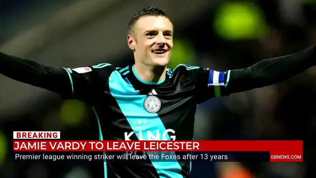 Video thumbnail for WATCH: 'End of an era!' Former striker says Leicester City will have 'heavy hearts' as ​Jamie Vardy is set to leave