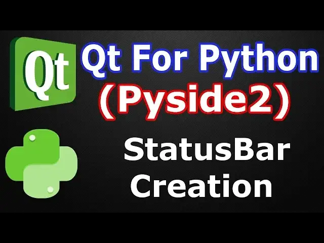 'Video thumbnail for Pyside2 GUI How To Create StatusBar | Python GUI Development'