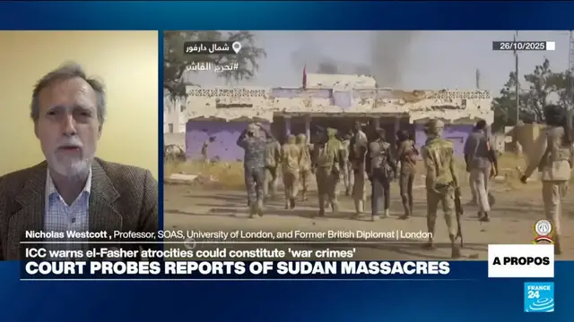 'Video thumbnail for Violence in Sudan's El-Fasher could be war crimes, International Criminal Court says'