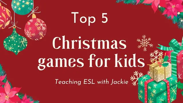 Video thumbnail for Top 5 Christmas Games for Kids | Ideas for Fun ESL Christmas Lessons