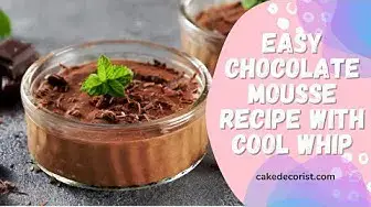 Video thumbnail for Easy Chocolate Mousse Recipe With Cool Whip