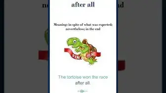 Video thumbnail for "After all" Meaning | Common English Idioms #shorts