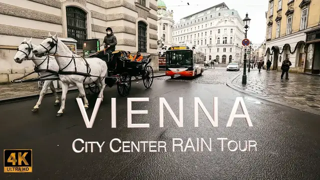 'Video thumbnail for 4K Vienna Cycling Tour Winter Rain, GoPro 10 ASMR'