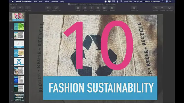 Video thumbnail for Sustainability in the Fashion Industry