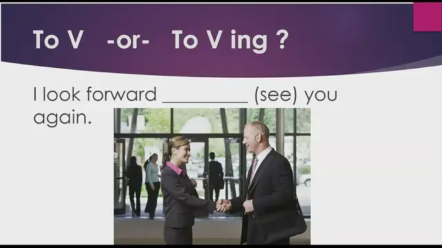 Video thumbnail for Test Your English:  To V or To V+ing