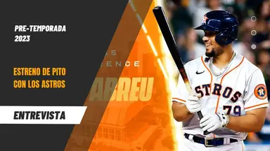 'Video thumbnail for ARRANCÓ A TODO TREN José Abreu se estrenó con Houston Astros y habló con la prensa - Cubanos en MLB'